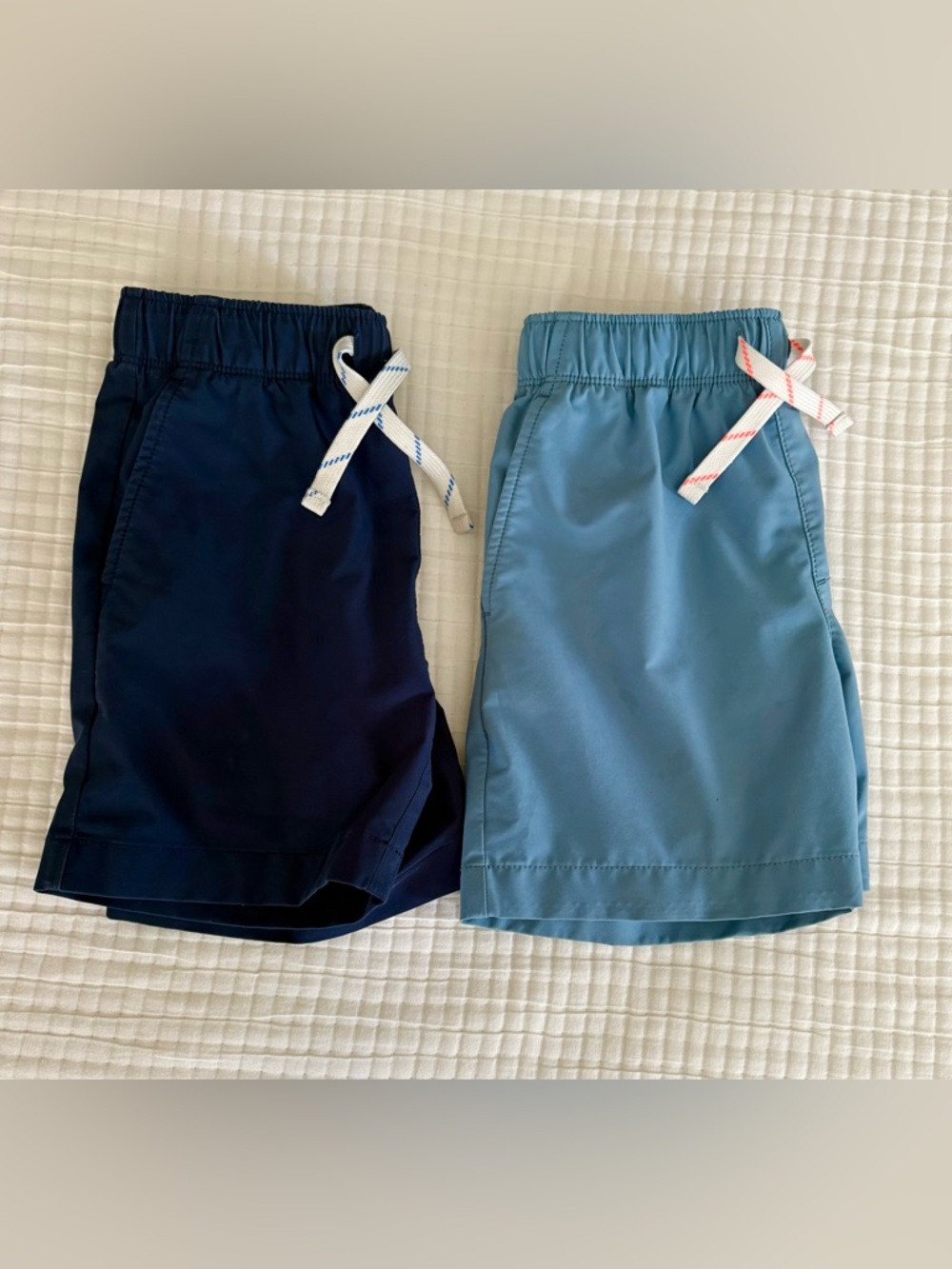 JCrew Tech Shorts- Navy & Light Blue